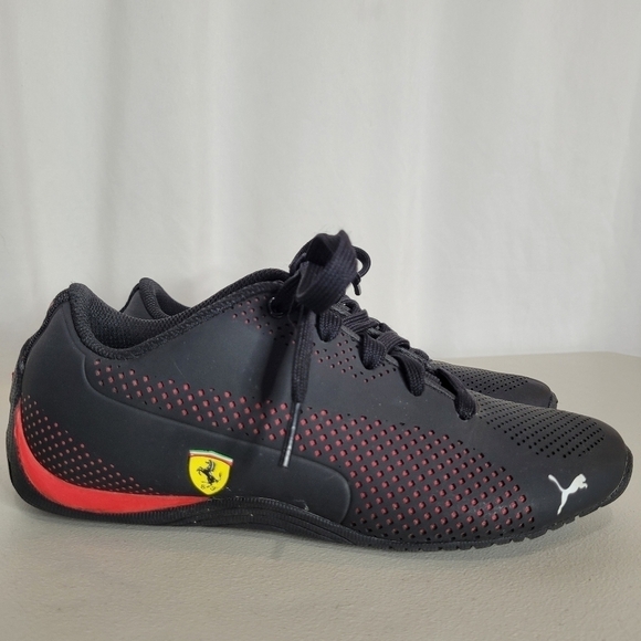 Puma Scuderia Ferrari Kids Drift Cat 5 Ultra Black / Red Athletic Shoe - Size 3 - Picture 1 of 16